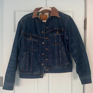 SM Aritzia Fleece Lined Denim Jacket